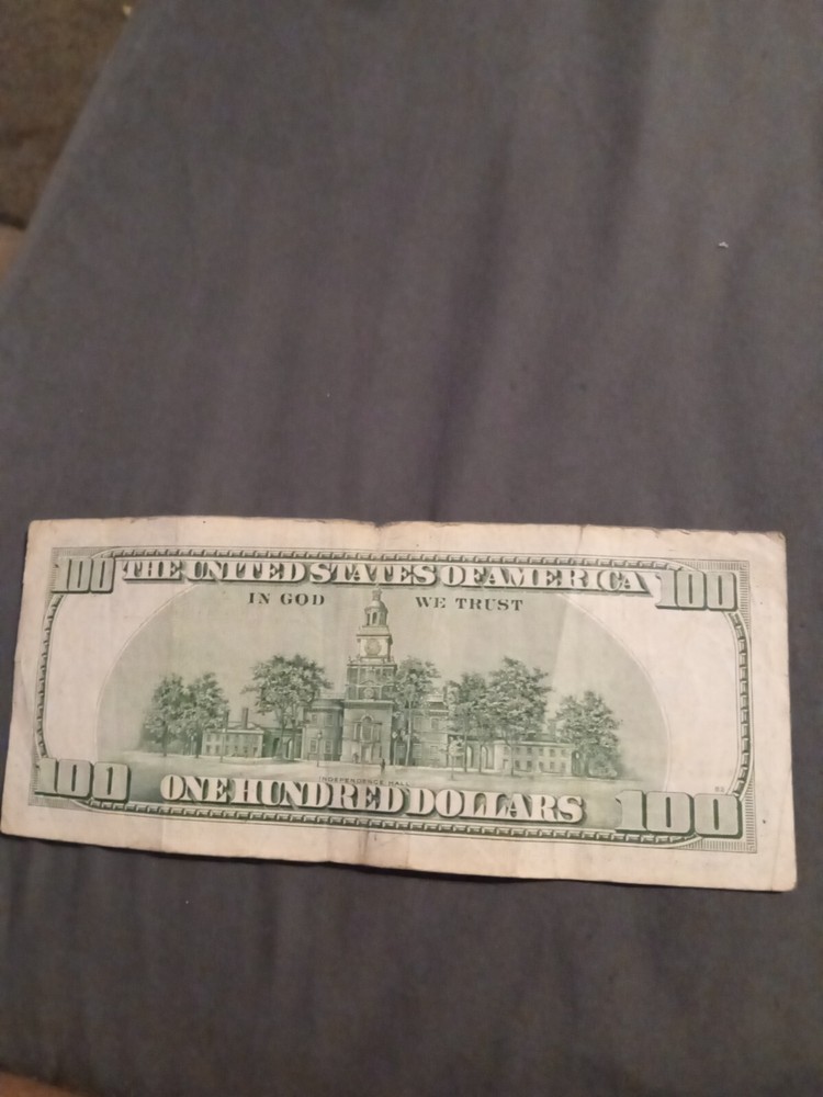 Off Center $100 Dollar Bill Print Error Series 1996 Front And Back Misalignment