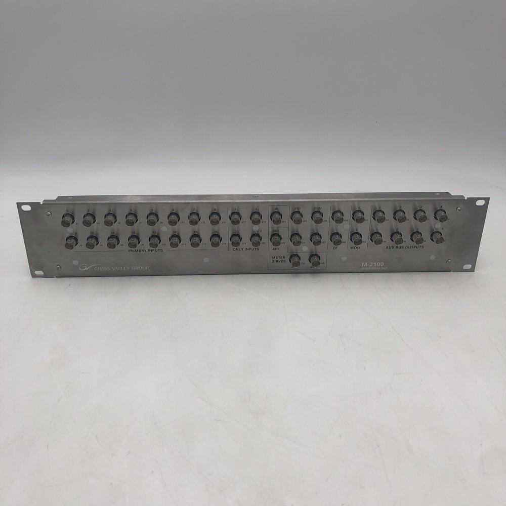 USED Tektronix Grass Valley M2100 Audio Breakout Interface READ