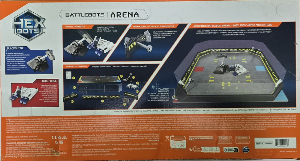 Hex Bots BattleBots ARENA Blacksmith Vs Bite Force RC Robots NEW SEALED!