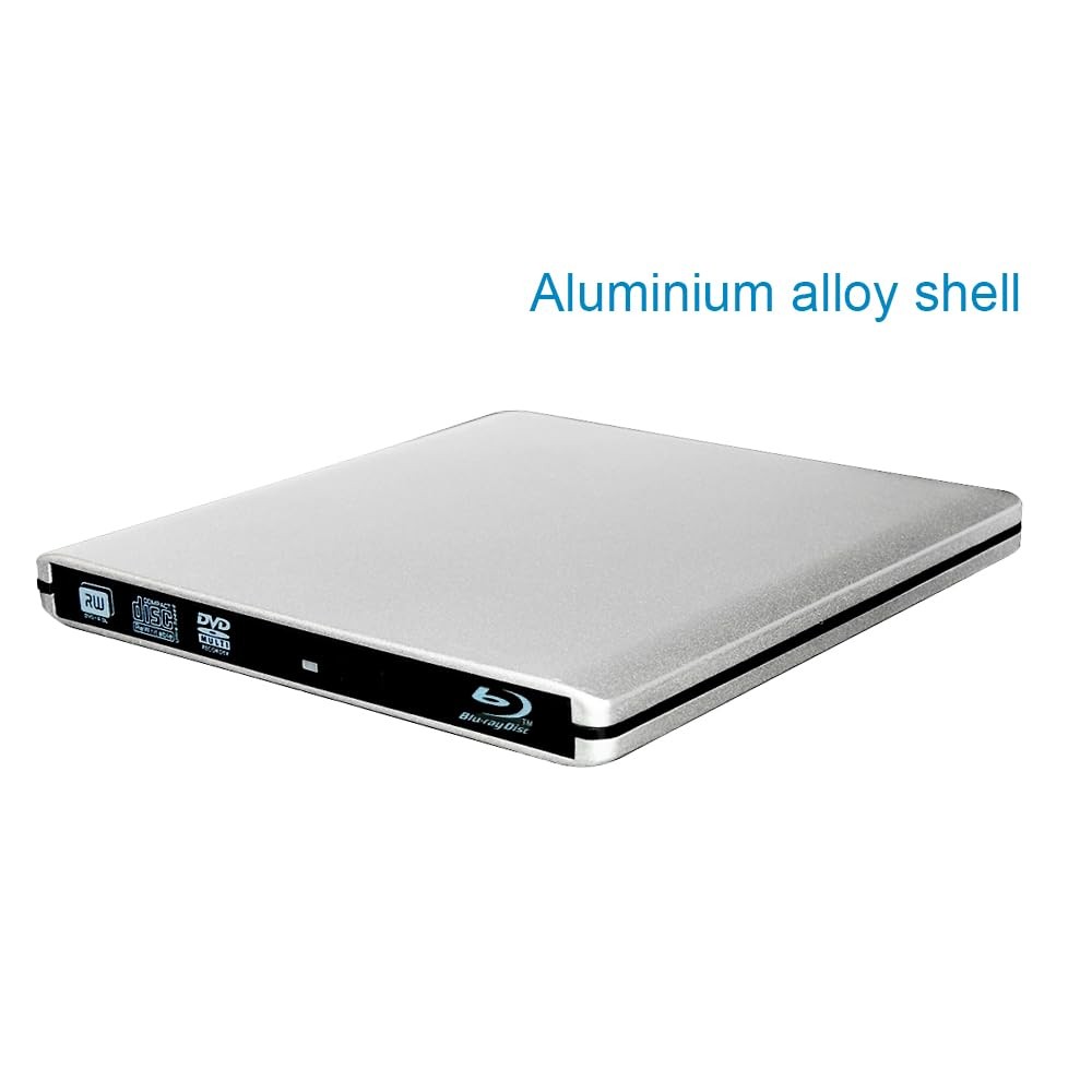 USB C Type C 3.0 External 3D HD Blue ray Player for MacBook pro silver