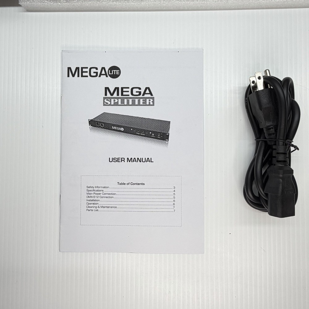 MEGA-LITE MC1060 Mega Splitter DMX Stage Lighting Control