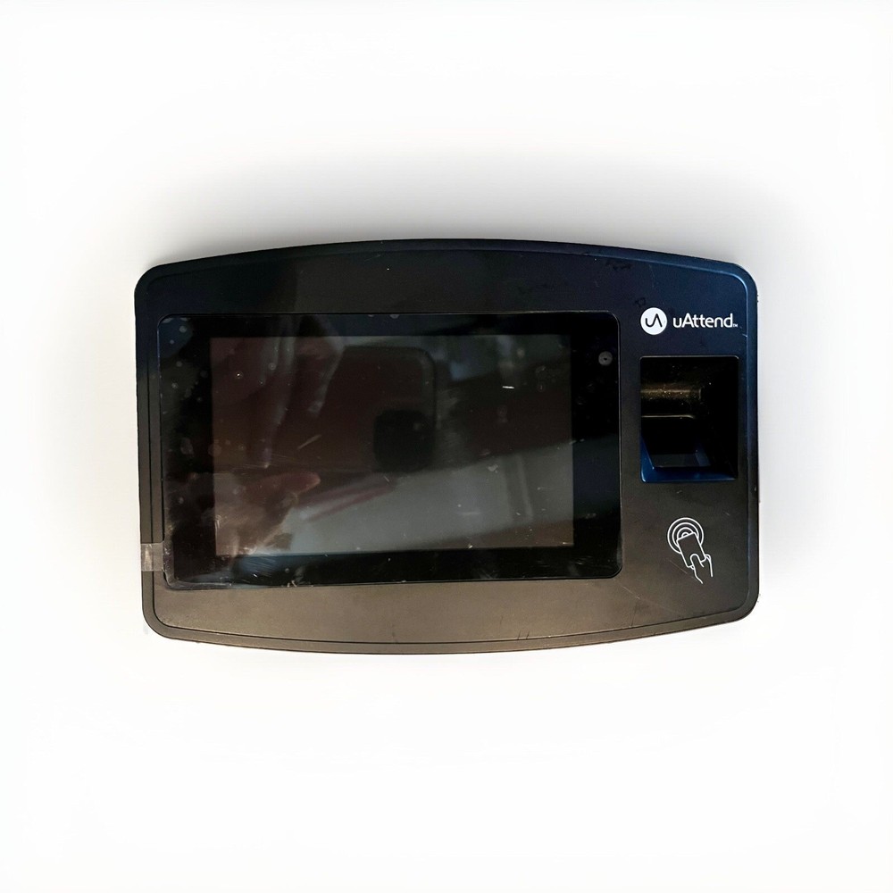 uAttend JR2000 Cloud-Connected Touchscreen Time Clock with Finger Scan, RFID
