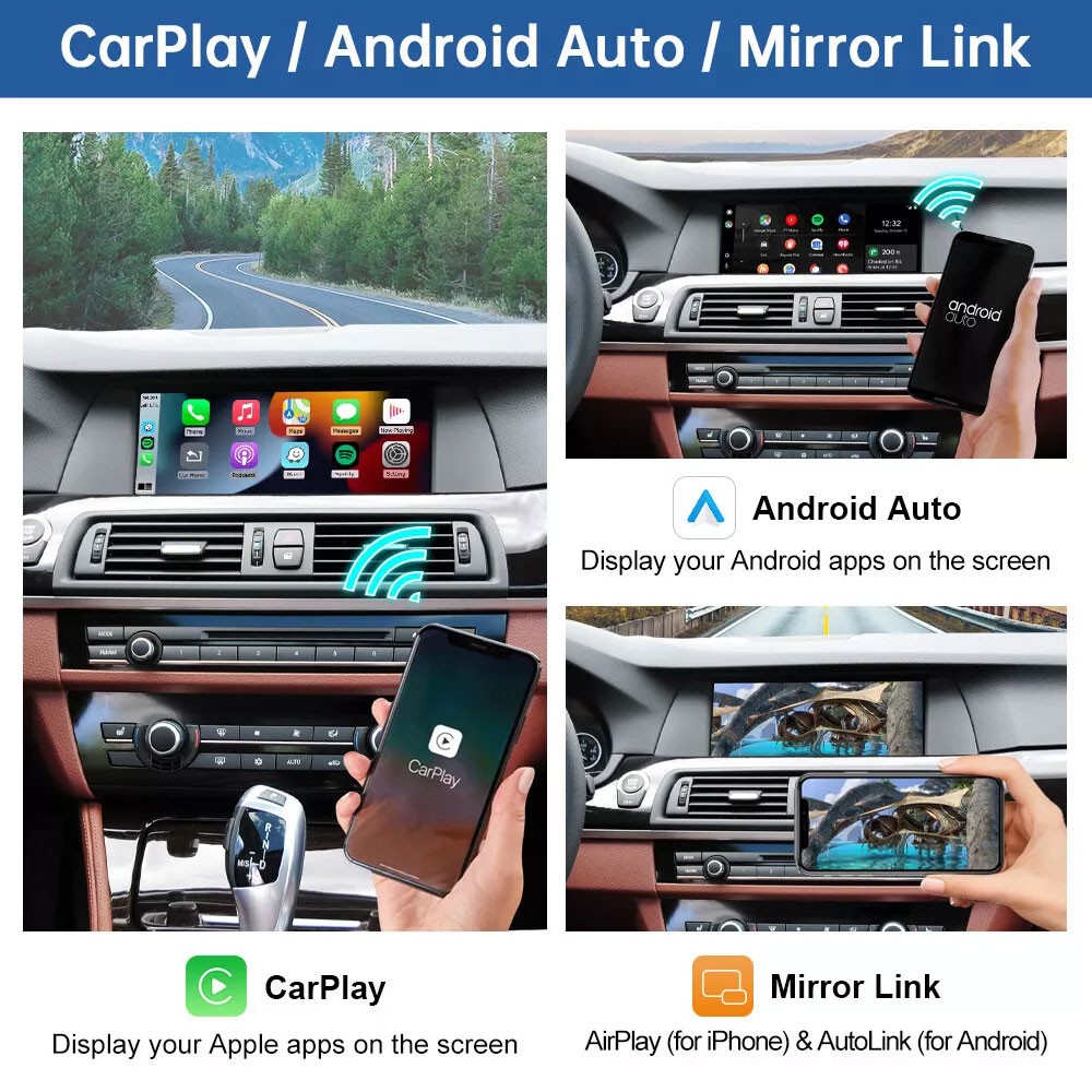 For BMW 328i 2008-2013 CIC System Wireless Apple Carplay Android Auto Module