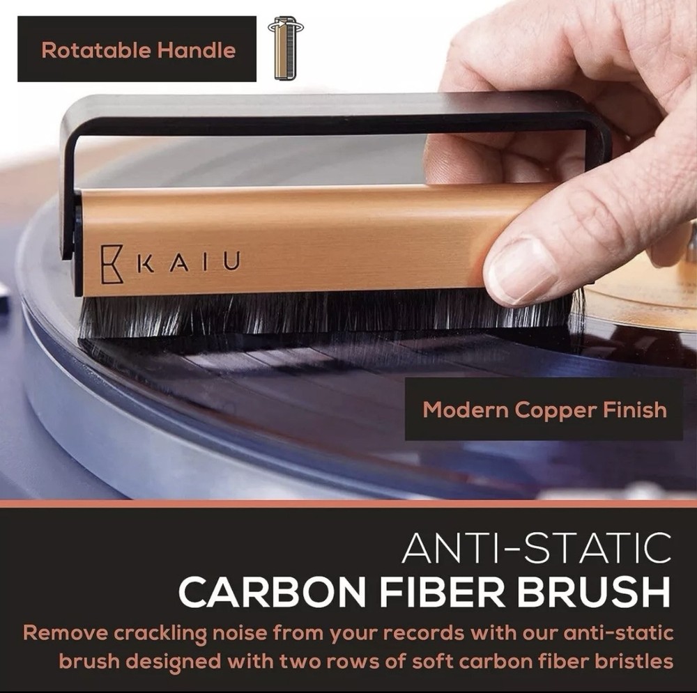 KAIU Vinyl Record Cleaner - LP Discwasher Kit w/Solution
