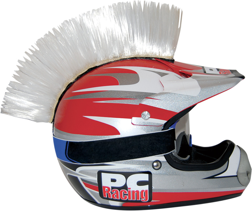 PC RACING Helmet Mohawk - White PCHMWHITE
