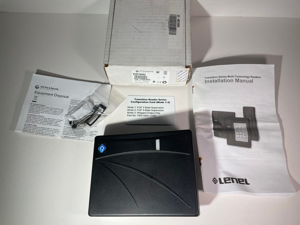 UTC 430210003 Model T-520SW Transition Multi-Technology Access Reader Black NOB