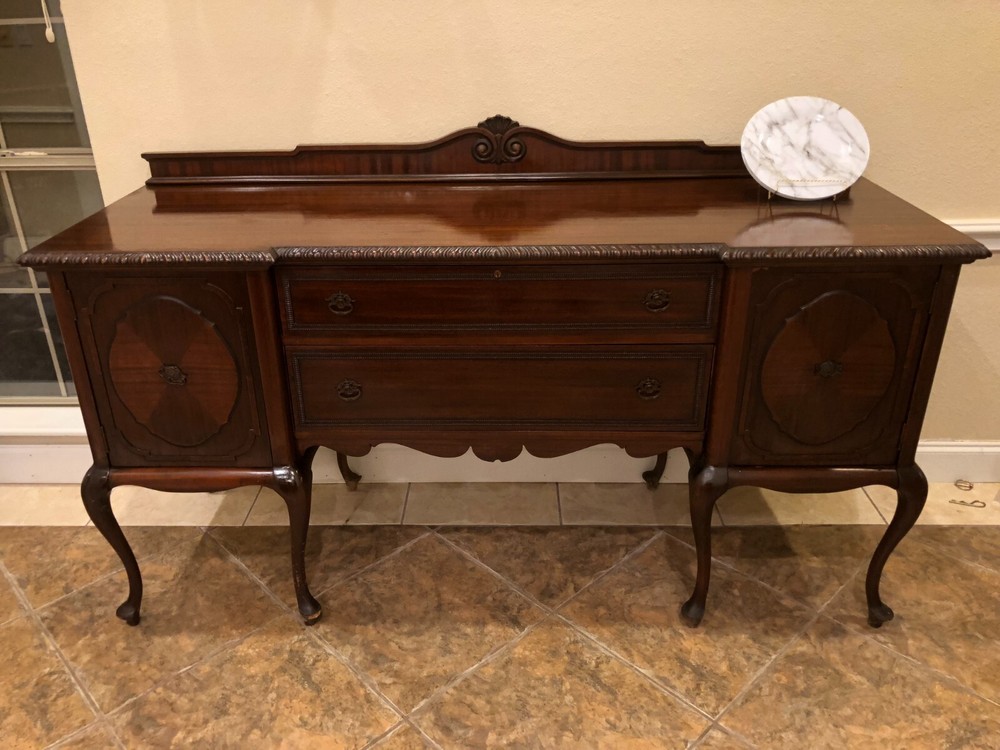Buffet Sideboard, Antique,  Circa 1908,  Chippendale style, 72"  