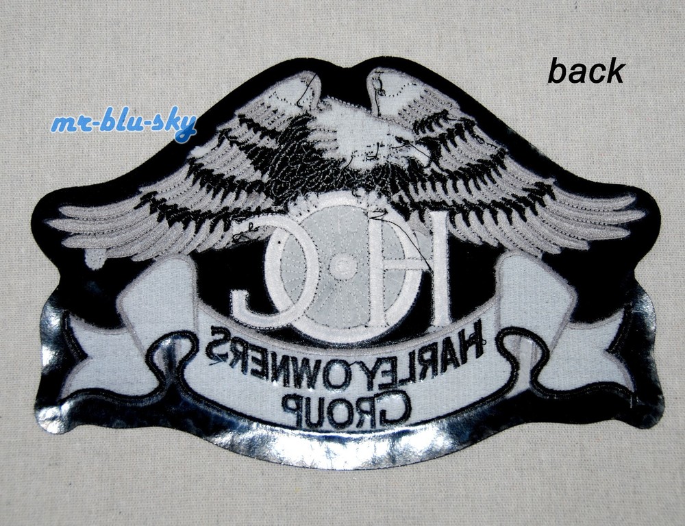 Large Heritage Eagle Silver Patch ~ Harley Davidson Owners Group H.O.G.