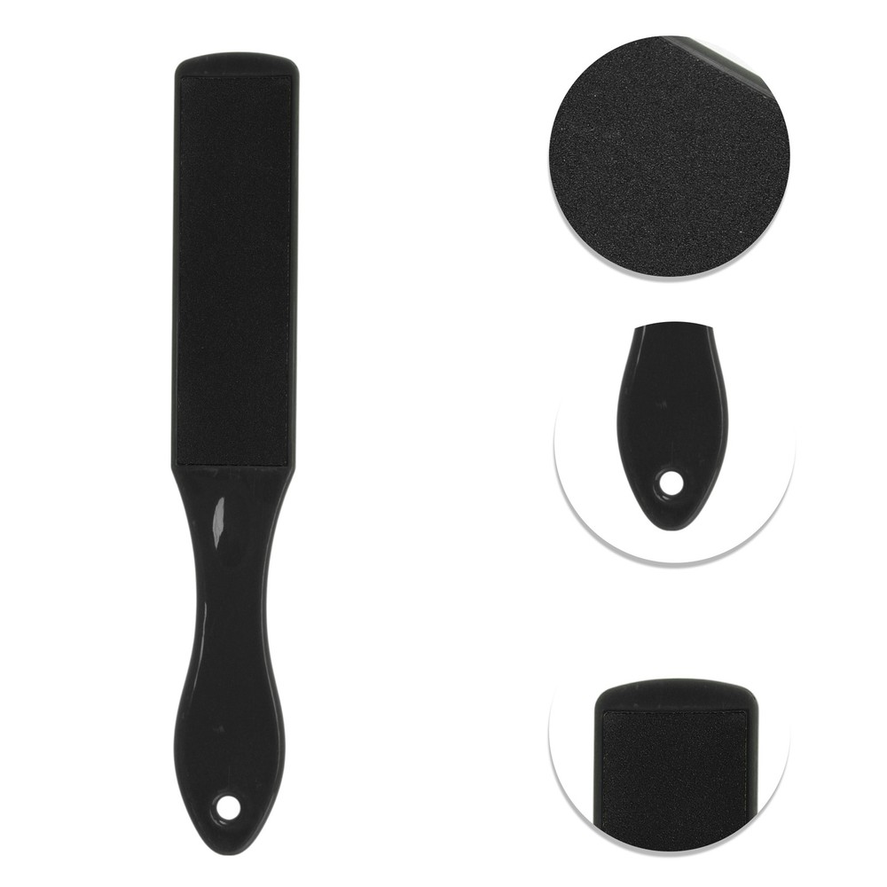 Rectangular Double-sided Foot Scrubber Black 1 Pc