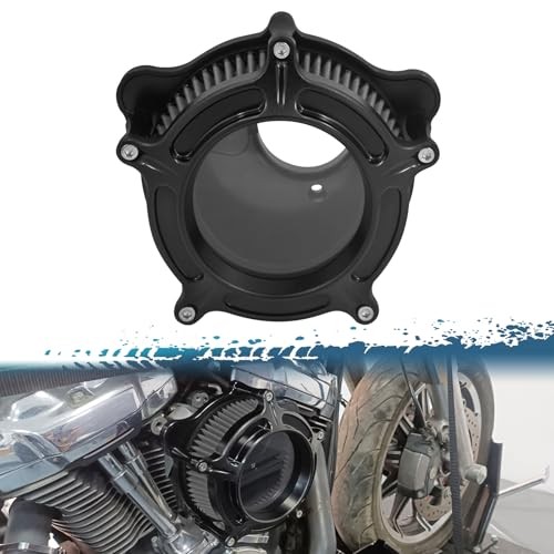 Air Filter Air Cleaner Intake System Replacement Kit for Motorcycle Style D