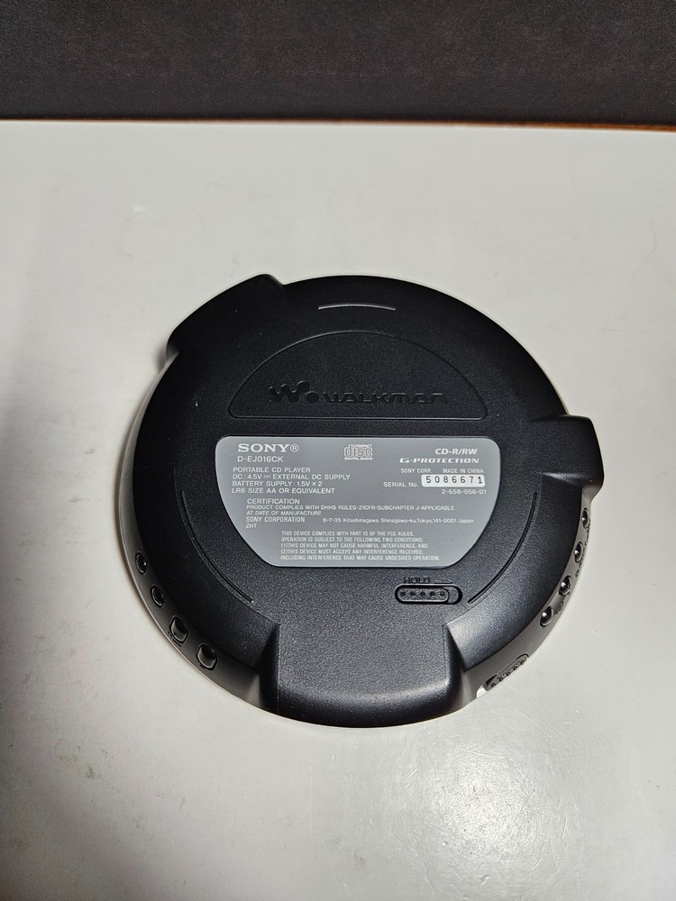 Sony Walkman D-EJ016CK CD Player Functioning Please see description
