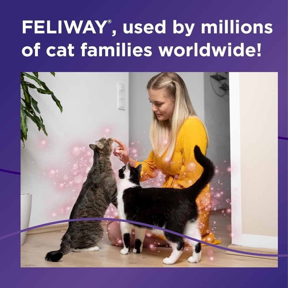 MultiCat 30-Day Calming Pheromone Diffuser Kit - Reduces Cat Conflicts & Tension