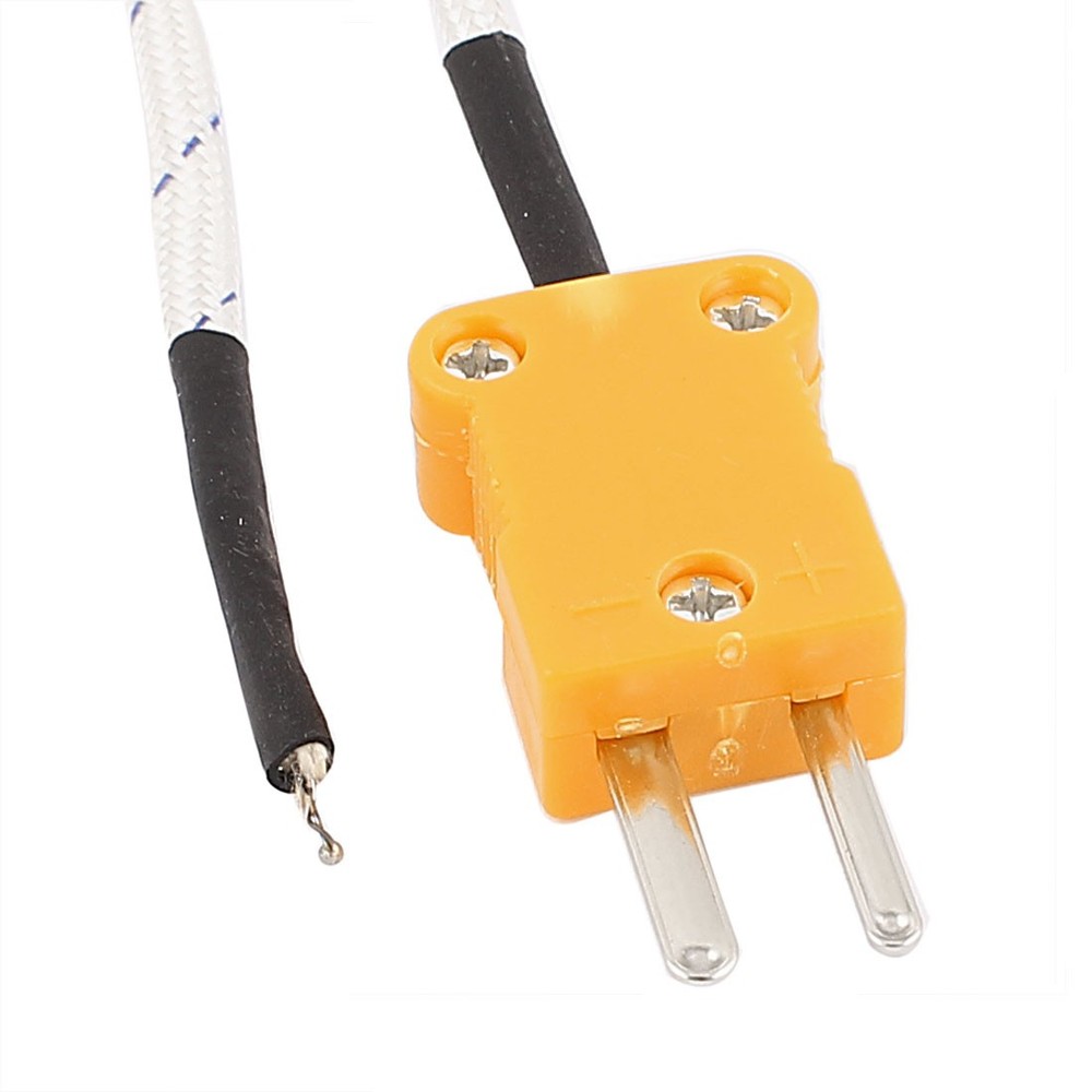 2 x 3 Meter K Type Thermocouple Probe Digital Temperature Sensor for Multimeter