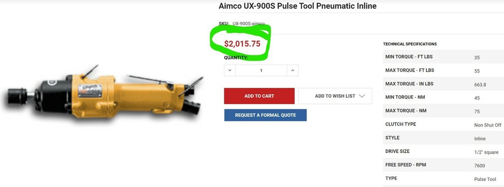 ½” Drive Impact Inline Pulse Tool Gun REBUILT [A9S3]