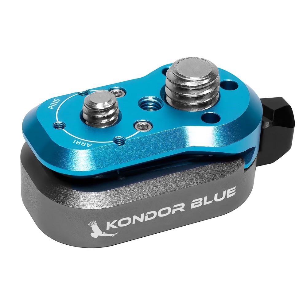 Kondor Blue Mini Lock Quick Release Plates for Professional Camera, Blue