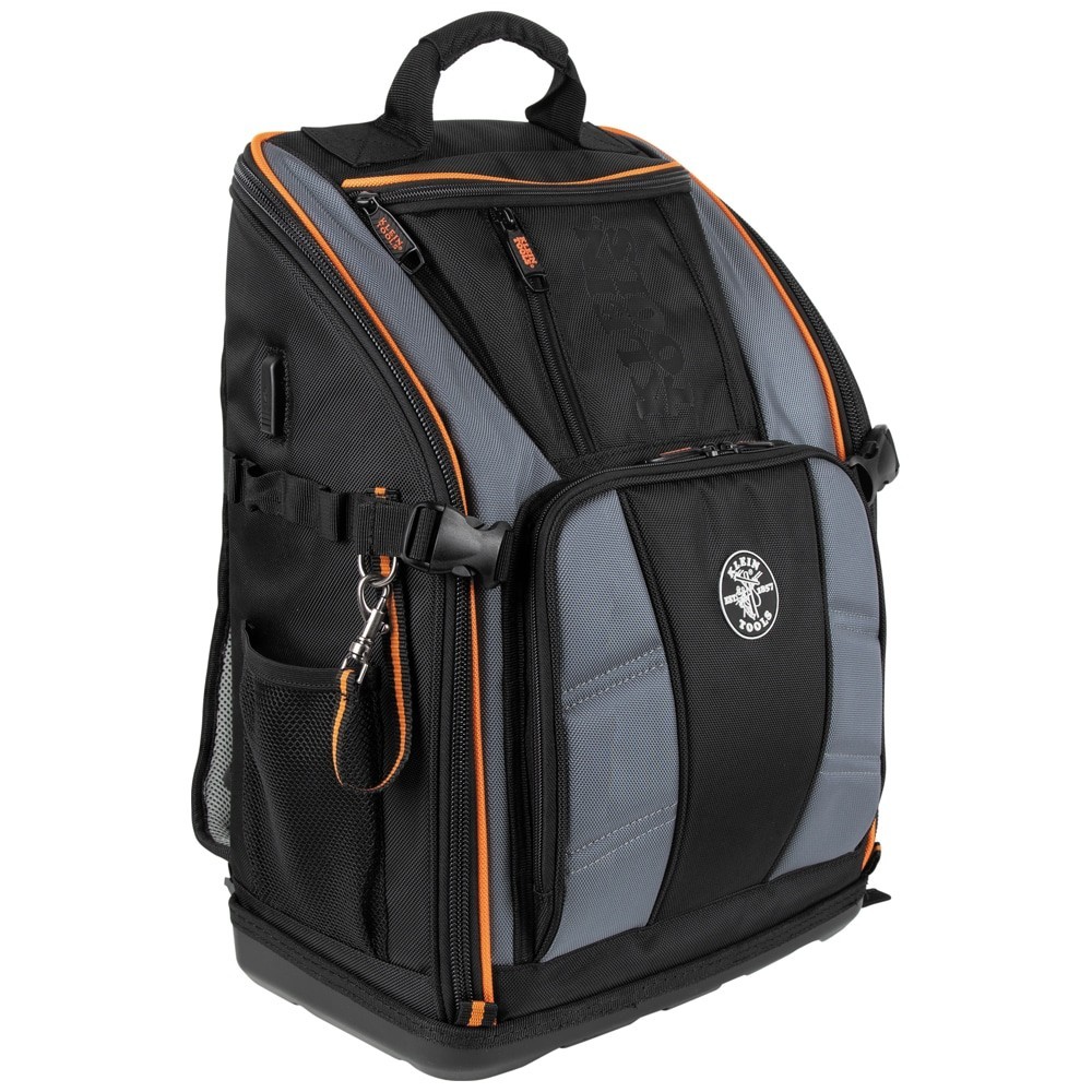 Klein Tools Tradesman Pro Tool Station Tool Bag Backpack, 27 Pockets