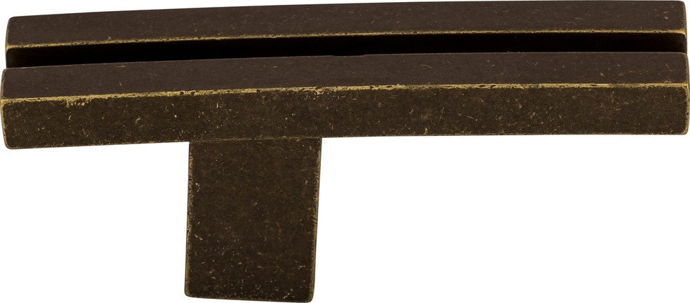 Top Knobs TK82GBZ Inset Rail Knob 2 5/8" German Bronze