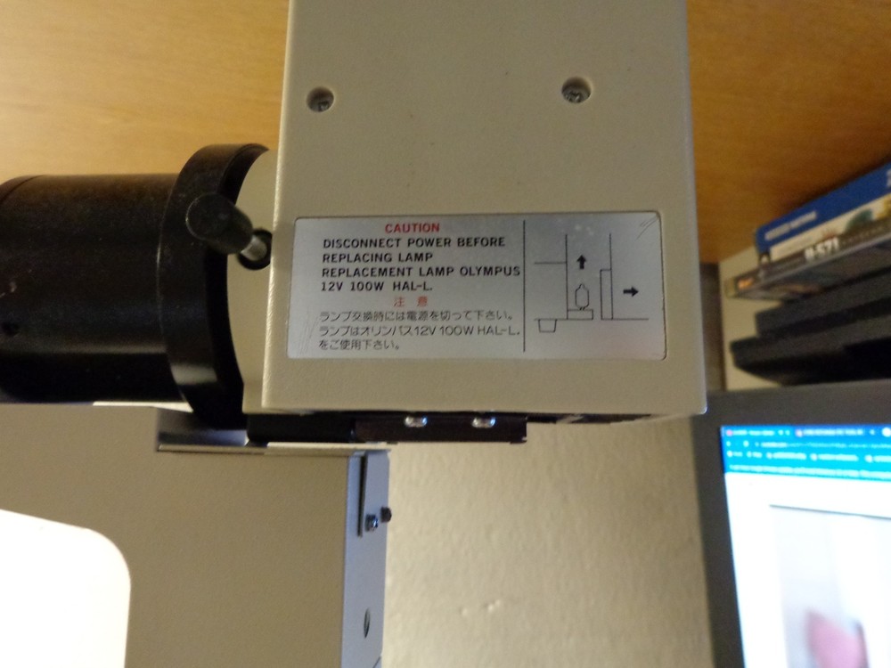 Olympus IMT-2 Inverted Microscope Stand Base with Binocular Head Stage w/Light