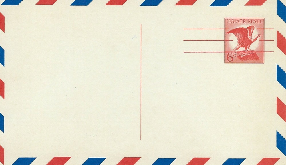 STAMP US SCOTT UXC4 "Bald Eagle" 6 CENT POSTCARD 1963 MNH