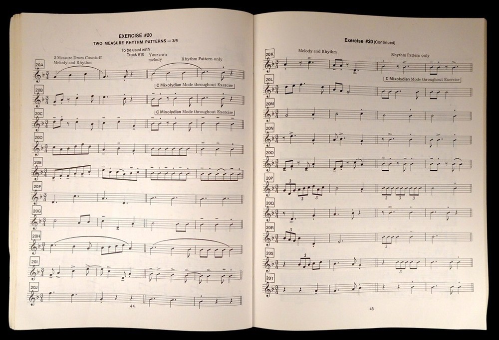 Applied Modal improvisation For Concert Treble Clef Instruments, Dick Grove