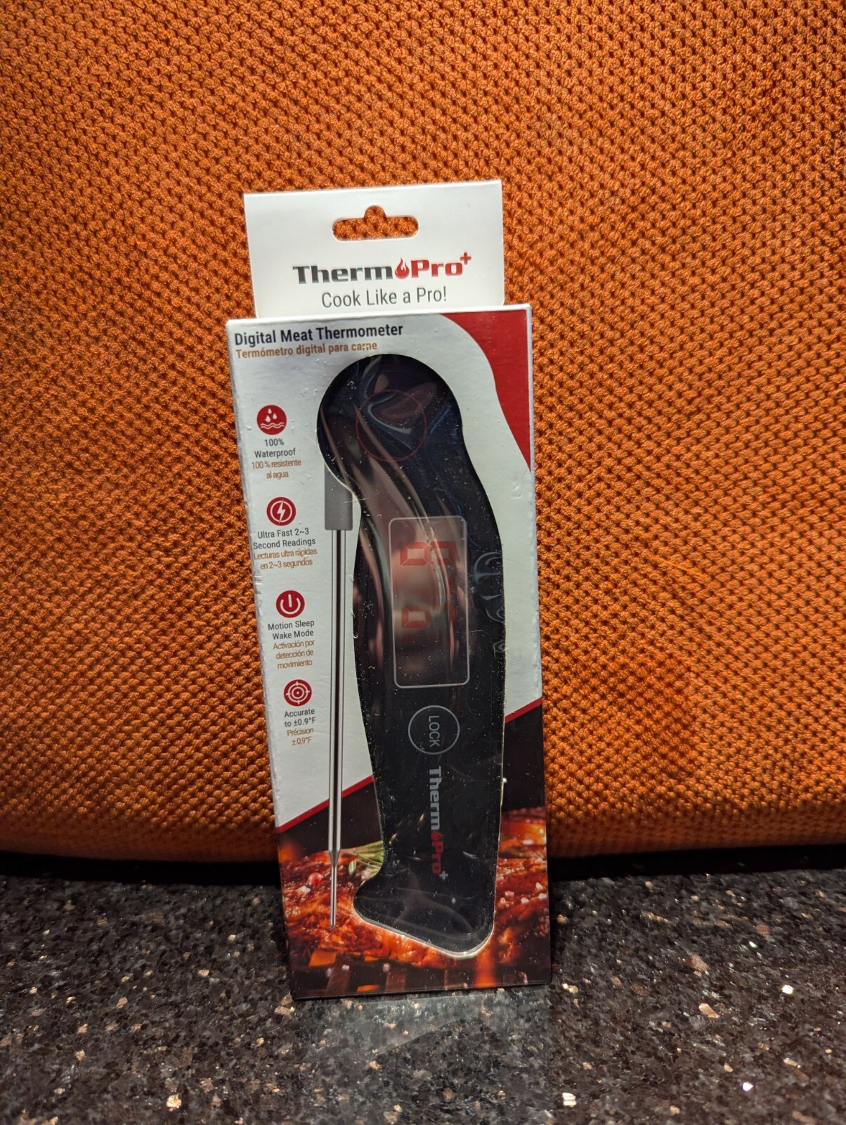 ThermoPro TP19W Waterproof Digital Meat Thermometer Black 2063