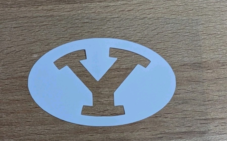 BYU vinyl decal