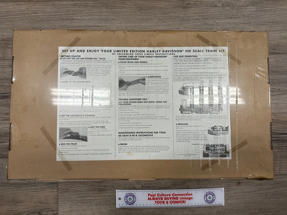 Limited Edition Harley Davidson Silver Eagle HO Scale Train Set NEW Sealed