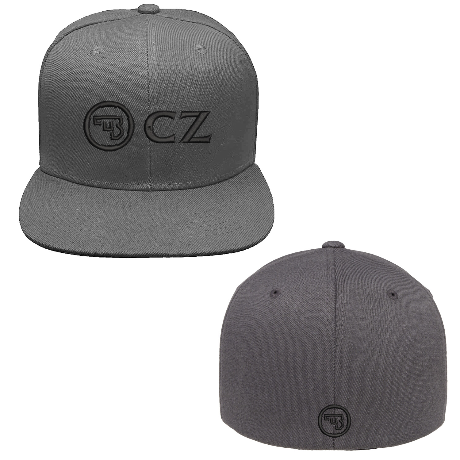 CZ Logo Embroidered Flexfit Hat Front and Back Stitch, Various Colors Available