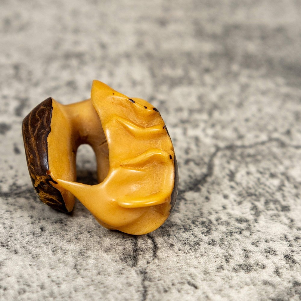 Natural White Insect Bug Tagua Carving
