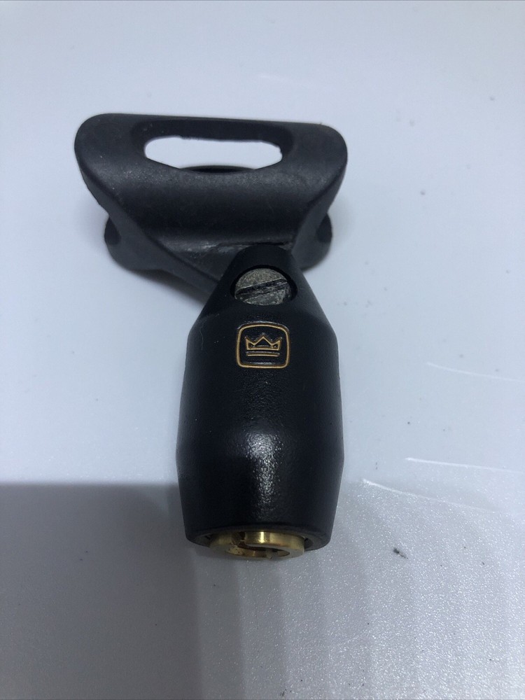 Vintage CROWN mic Clip W Small Threads Adapter