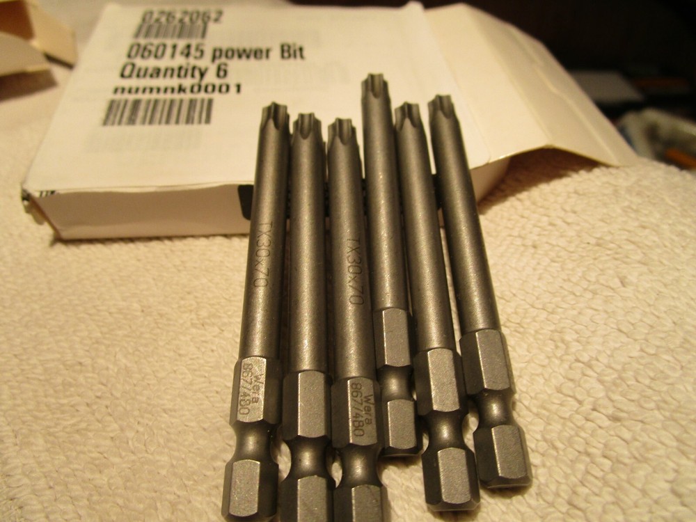 (6) TX30 x 2.75" OAL extra tough security Power Bit