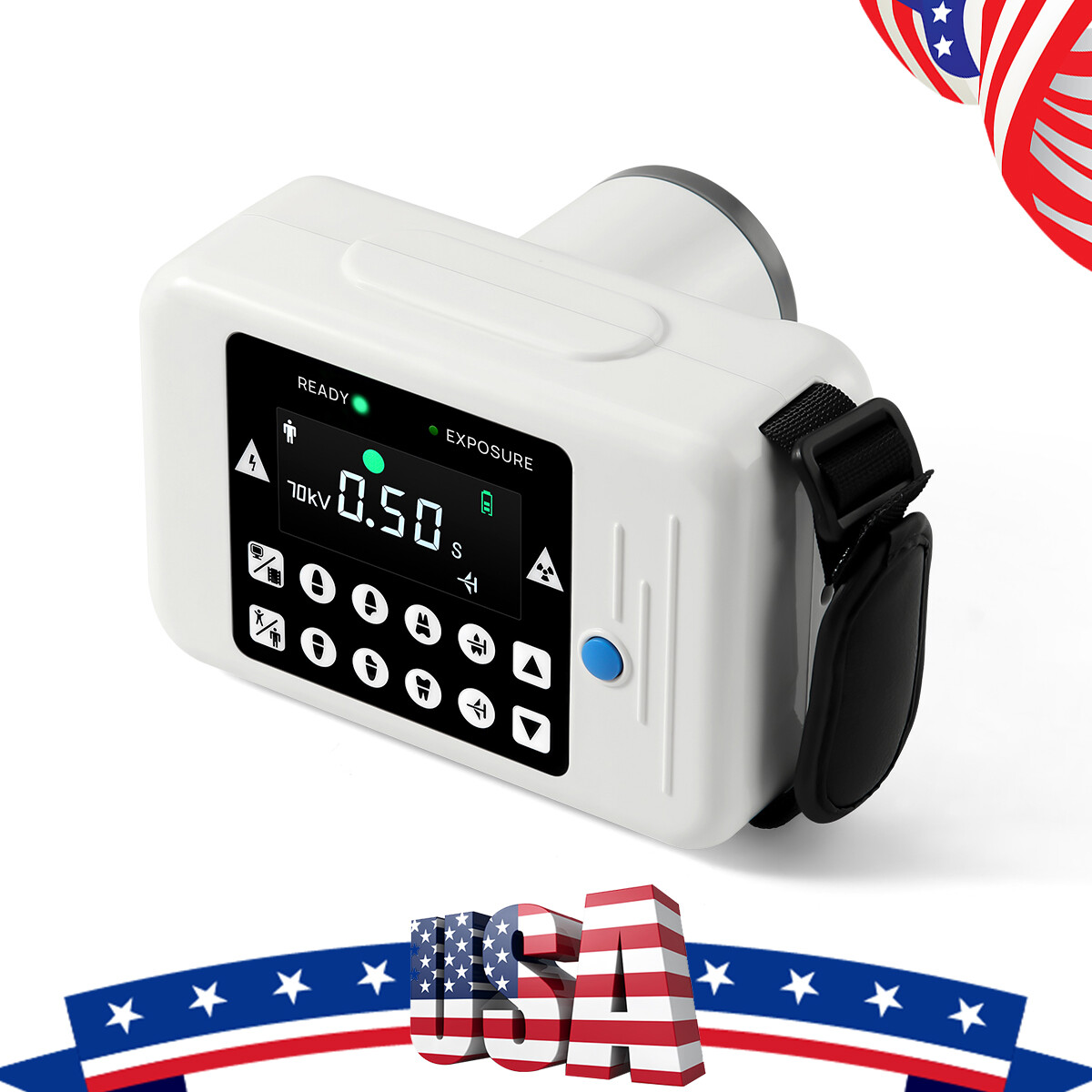 Dental X Portable Unit Ray Machine High Frequency/X Sensor Ray Size 1/2 rx Rayos