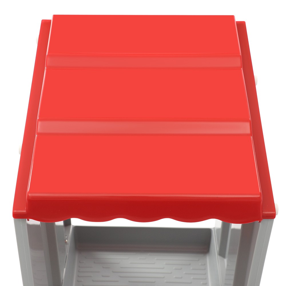 Red 3-Compartment Chicken Nesting Box Wall-mounted Rectangular Egg Collection US