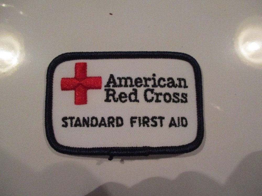 American Red Cross Standard First Aid patch 3 x 2 new
