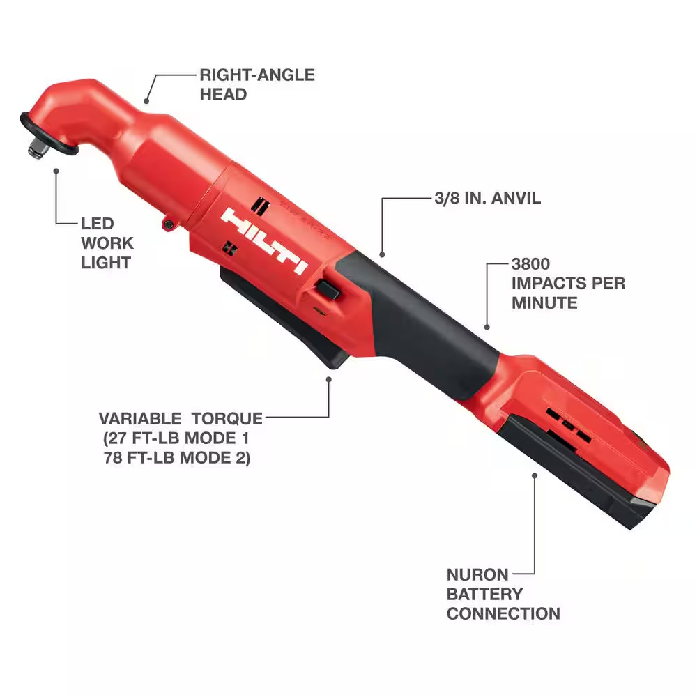 22-Volt NURON SID 4 R Lithium-Ion 1/4 In. Cordless Brushless Compact Right Angle