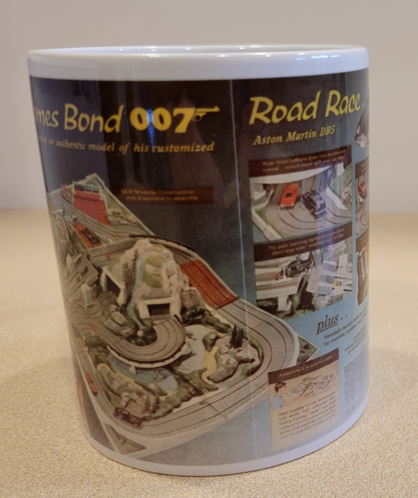 Classic Toy Ad Sears Catalog James Bond 007 Road Race 11oz Mug