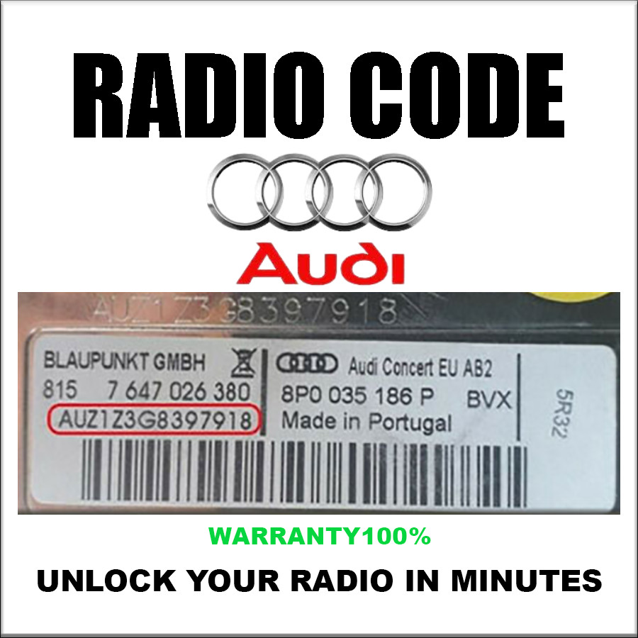 Audi Navigation Radio Code Unlock – RNS-E / Symphony SAFE