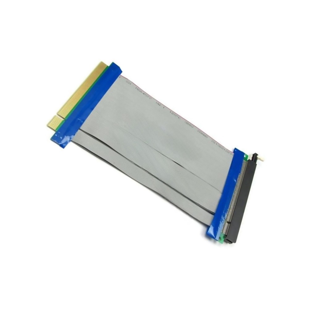 PCI-E Express Riser Card 16X to 16X Extender Extension PC Ribbon Cable