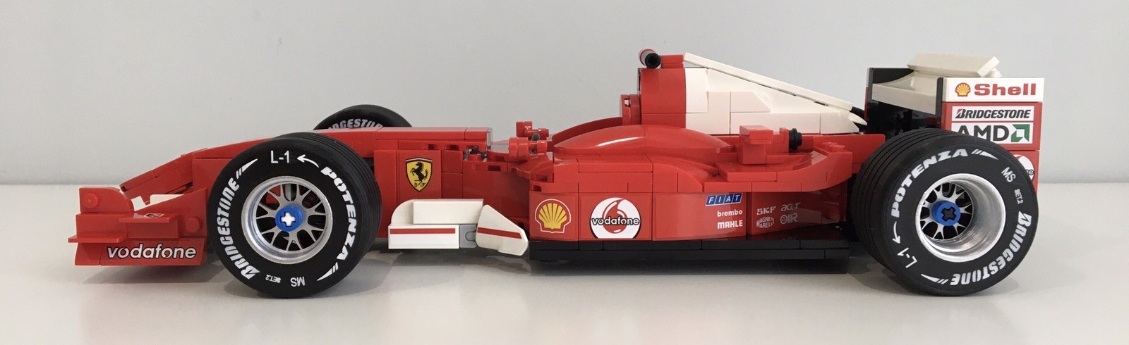 Replacement Lego Icons Ferrari F2004 Michael Schumacher Bridgestone Wheels