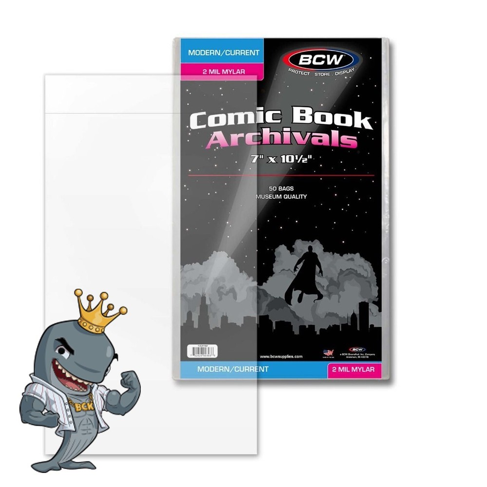 BCW Current/Modern Comic Mylar Archivals 50ct Pack FREE SHIP