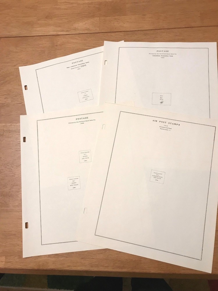 Scott US Specialty Error Pages Album Break 4 Lightly Used Pages 2-post Style |