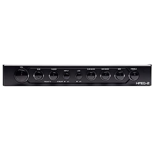 Hifonics HFEQ-2 Equalizer 4-Band 9-Volt Line-Drive Multi Source Signal Processor