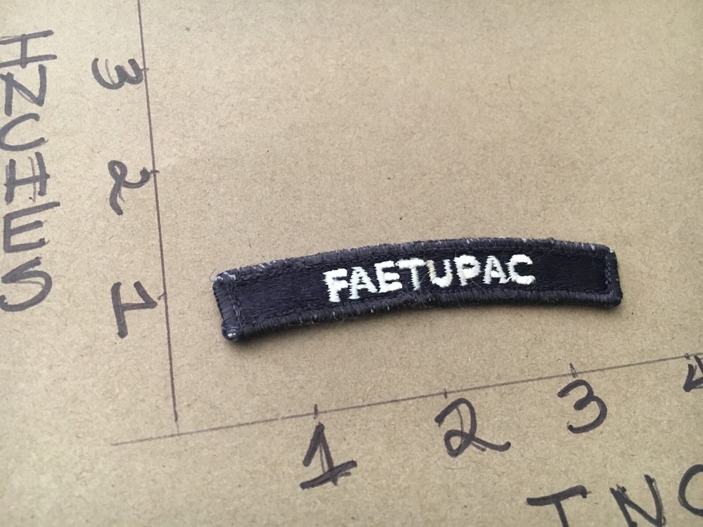 US NAVY SHOULDER STRIP TAB rocker Patch Faetupac