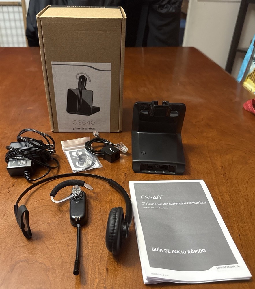 Plantronics CS540 Headband Wireless Headset - Black