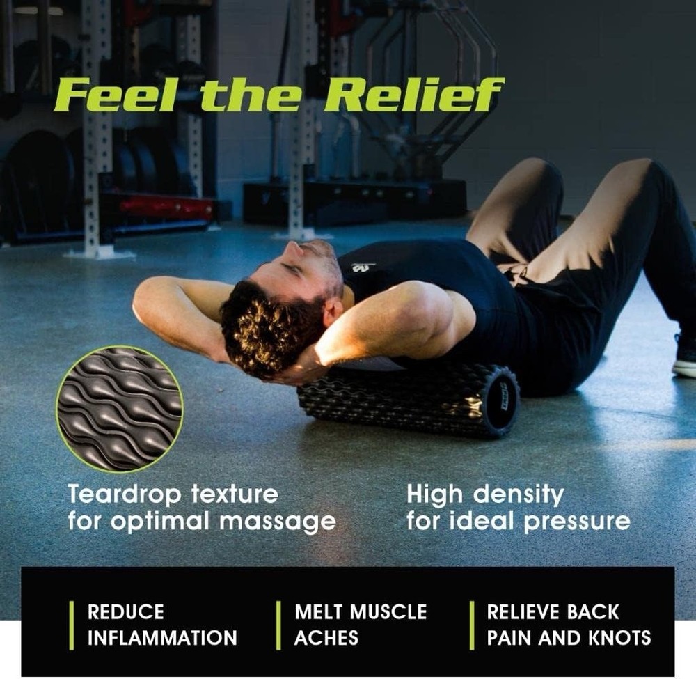 Textured Foam Rollers for Muscle Massage