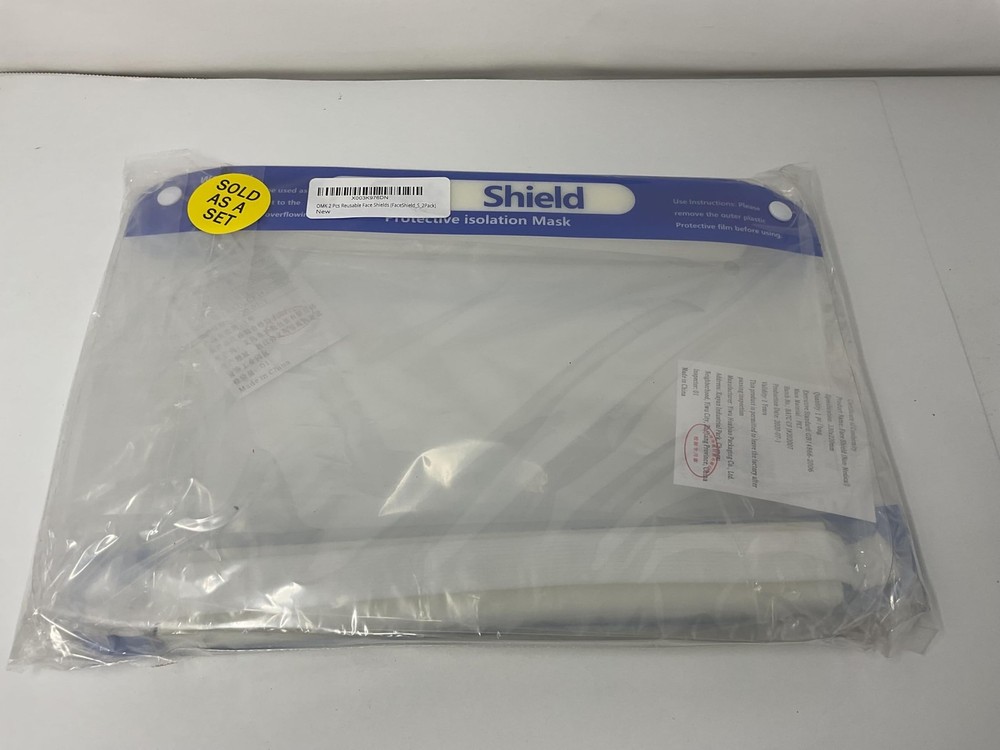 OMK 2 Pcs Reusable Face Shields (FaceShield_S_2Pack)