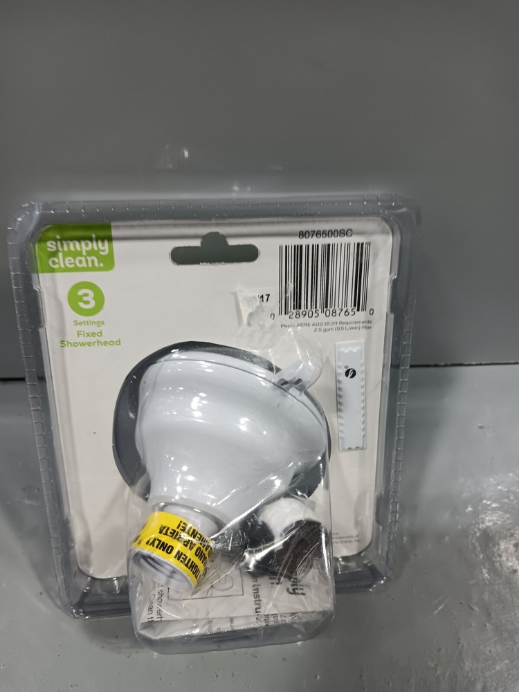 SIMPLY CLEAN 3 SETTINGS FIXED SHOWERHEAD