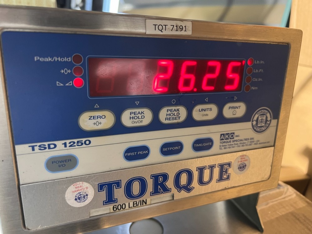 AKO Torque Specialties TSD 1250 Digital Indicator Calibrator