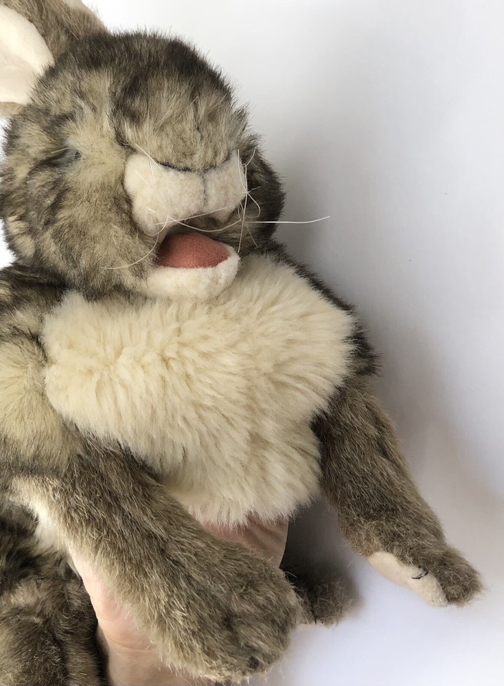Folkmanis Large Cottontail Rabbit Hand Puppet Easter Entertainment 15”