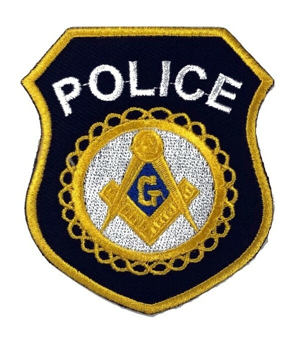 Masonic Police Embroidered Patch (3") - MP-PL